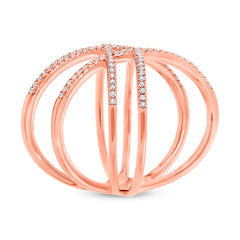 0.32ct 14k Rose Gold Diamond Lady's Ring