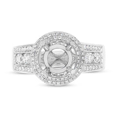 1.50ct 18k White Gold Diamond Semi-mount Ring
