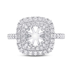 0.83ct 14k White Gold Diamond Semi-mount Ring