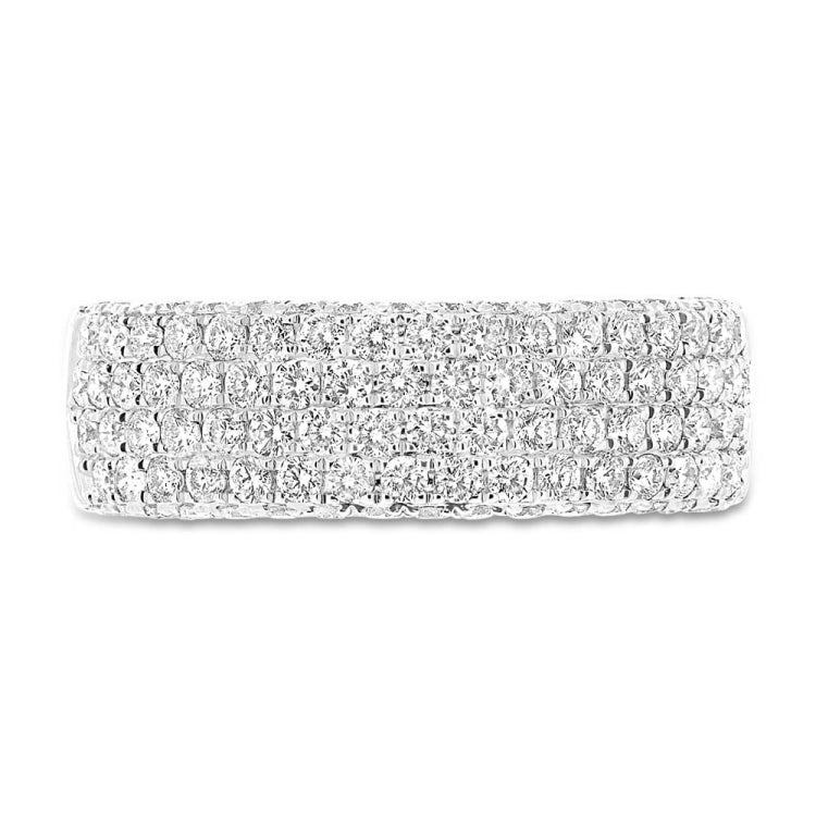 1.32ct 14k White Gold Diamond Lady's Pave Band
