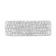 1.32ct 14k White Gold Diamond Lady's Pave Band