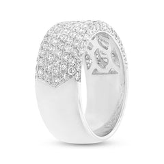 1.63ct 14k White Gold Diamond Lady's Pave Band