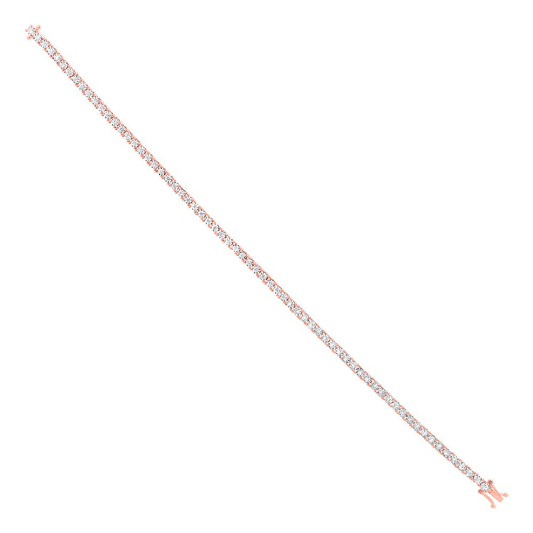 1.00ct 14k Rose Gold Diamond Lady's Bracelet