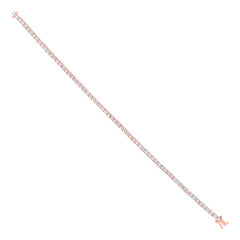 1.00ct 14k Rose Gold Diamond Lady's Bracelet
