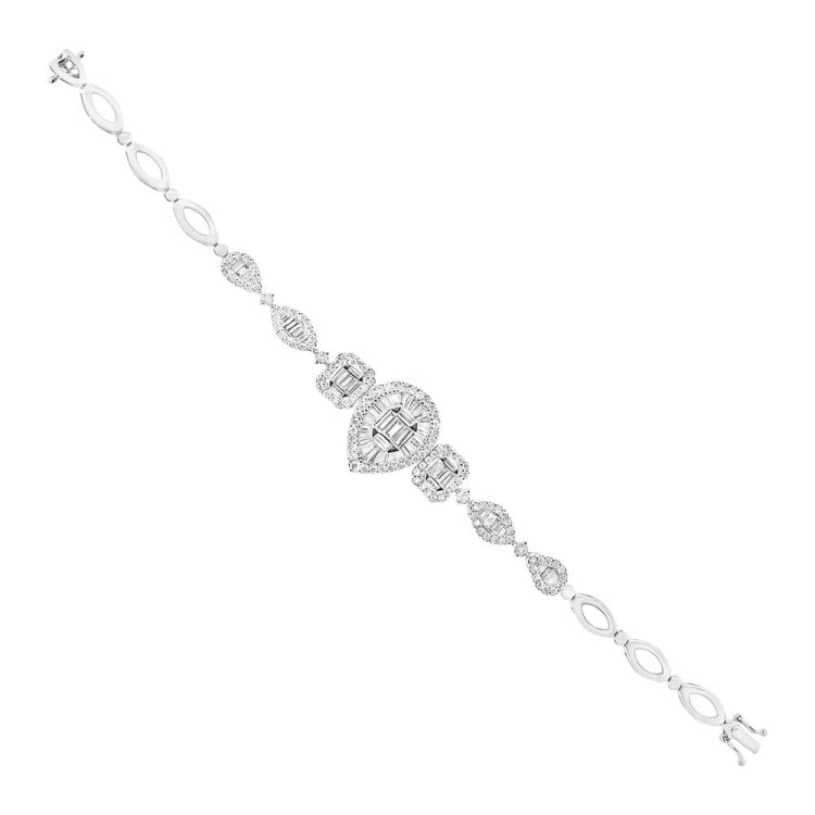 3.60ct 18k White Gold Diamond Lady's Bracelet