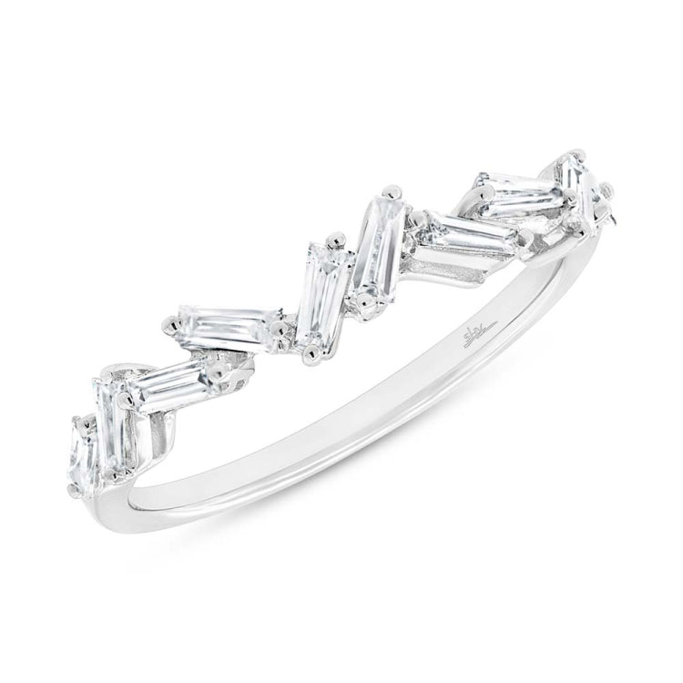 0.46ct 14k White Gold Diamond Baguette Lady's Band