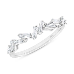 0.46ct 14k White Gold Diamond Baguette Lady's Band