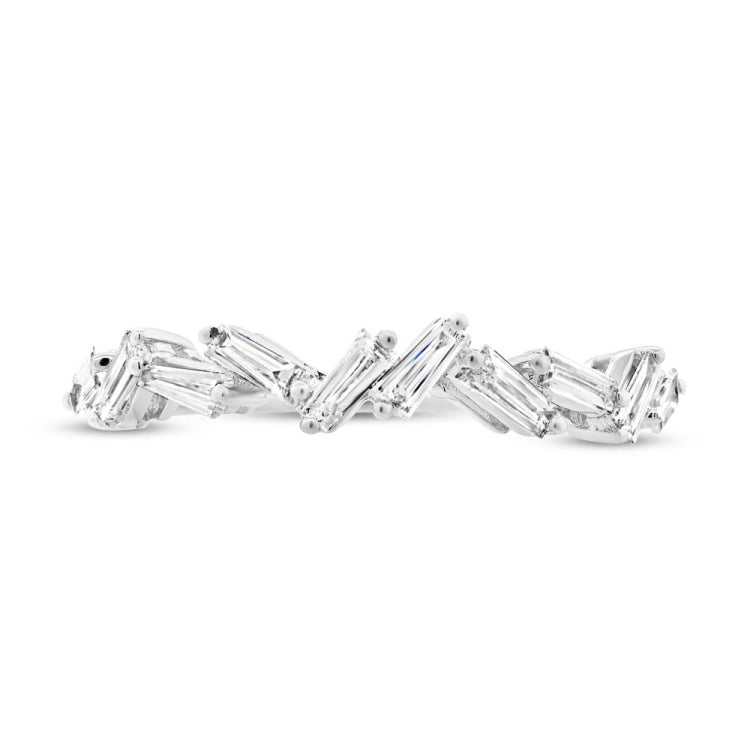 0.46ct 14k White Gold Diamond Baguette Lady's Band