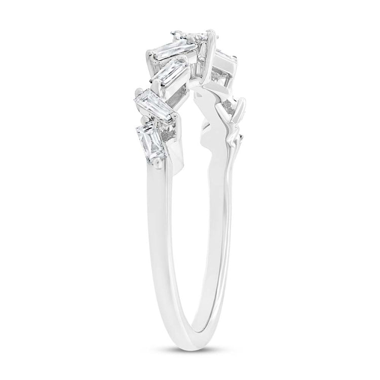 0.46ct 14k White Gold Diamond Baguette Lady's Band