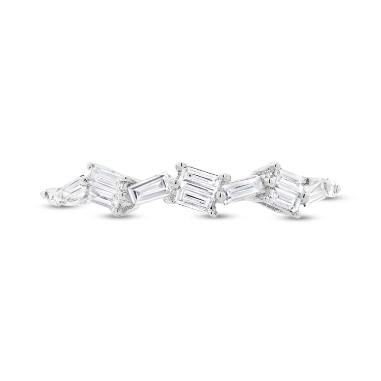 0.36ct 14k White Gold Diamond Baguette Lady's Band