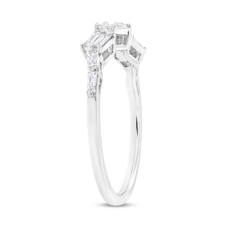 0.36ct 14k White Gold Diamond Baguette Lady's Band