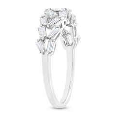 0.61ct 14k White Gold Diamond Baguette Lady's Band