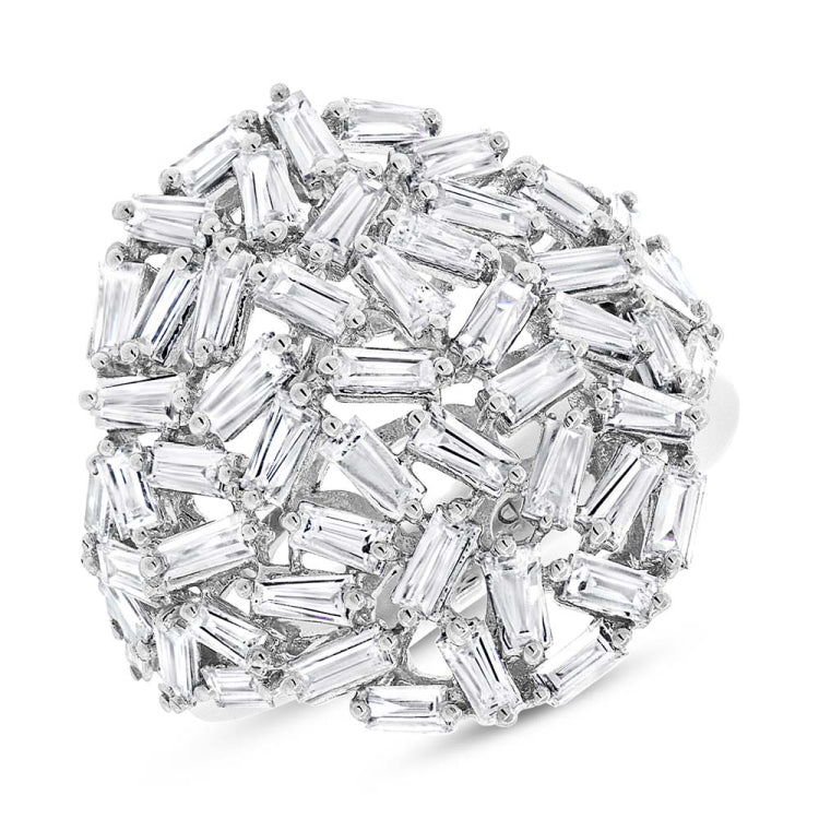 2.22ct 14k White Gold Diamond Lady's Ring