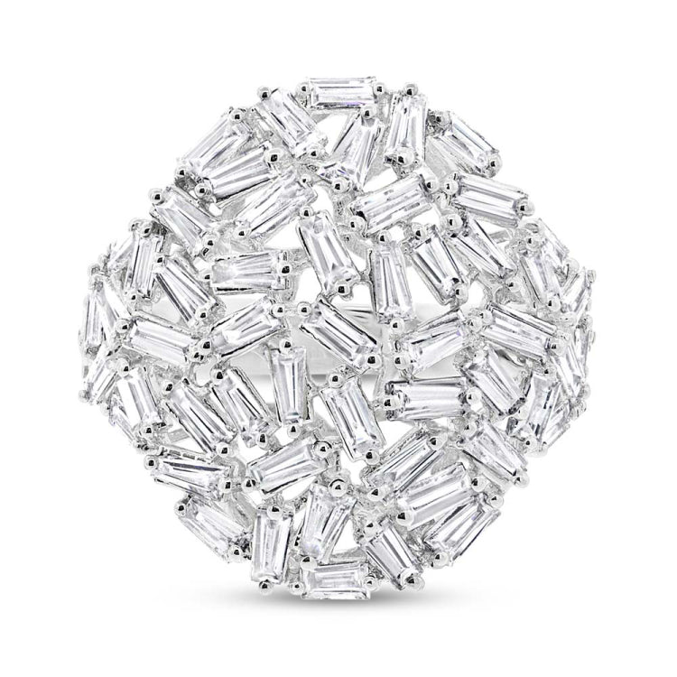 2.22ct 14k White Gold Diamond Lady's Ring
