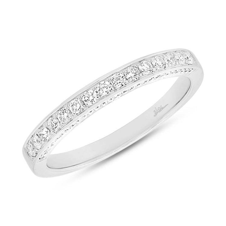 0.39ct 14k White Gold Diamond Lady's Band