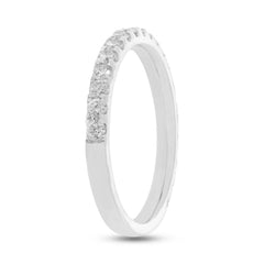 0.65ct 14k White Gold Diamond Lady's Band Size 7.5