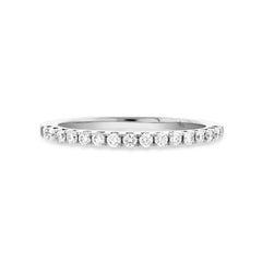 0.27ct 14k White Gold Diamond Lady's Band Size 8.5