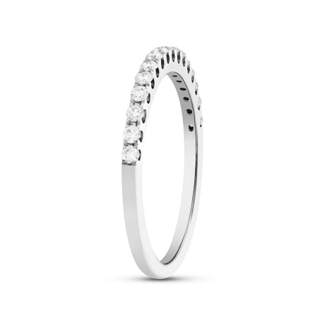 0.27ct 14k White Gold Diamond Lady's Band Size 8.5