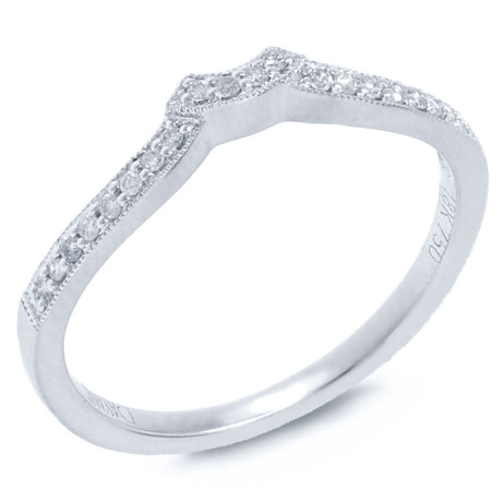 0.10ct 18k White Gold Diamond Diamond Lady's Band Size 6.5