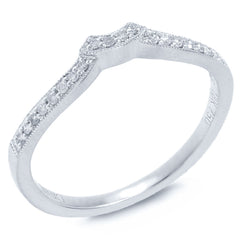 0.10ct 18k White Gold Diamond Diamond Lady's Band Size 6.5