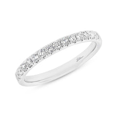 0.30ct 18k White Gold Diamond Lady's Band Size 6.5