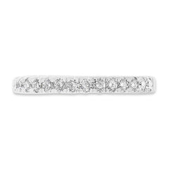 0.30ct 18k White Gold Diamond Lady's Band Size 6.5