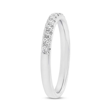 0.30ct 18k White Gold Diamond Lady's Band Size 6.5