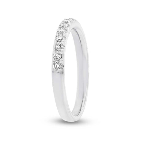 0.37ct 18k White Gold Diamond Lady's Band Size 6.5