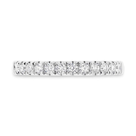 0.37ct 18k White Gold Diamond Lady's Band Size 6.5