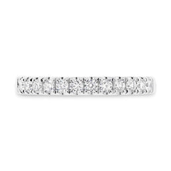 0.37ct 18k White Gold Diamond Lady's Band Size 6.5