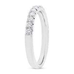 0.37ct 18k White Gold Diamond Lady's Band Size 6.5