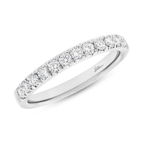 0.45ct 18k White Gold Diamond Lady's Band Size 6.5
