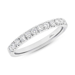 0.45ct 18k White Gold Diamond Lady's Band Size 6.5