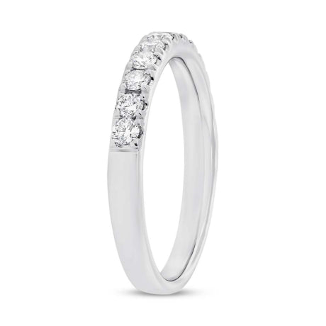 0.45ct 18k White Gold Diamond Lady's Band Size 6.5