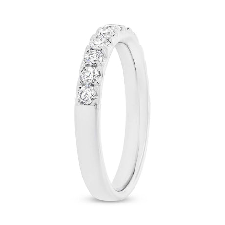 0.62ct 18k White Gold Diamond Lady's Band Size 6.5
