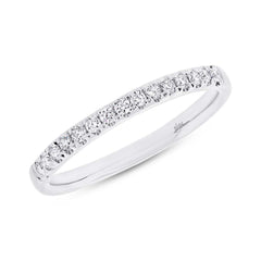 0.20ct 18k White Gold Diamond Lady's Band Size 6.5
