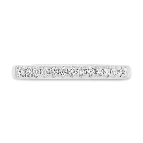 0.20ct 18k White Gold Diamond Lady's Band Size 6.5