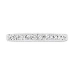 0.20ct 18k White Gold Diamond Lady's Band Size 6.5