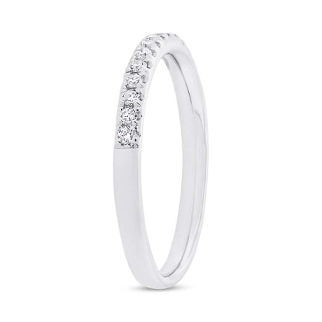 0.20ct 18k White Gold Diamond Lady's Band Size 6.5
