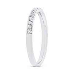 0.20ct 18k White Gold Diamond Lady's Band Size 6.5