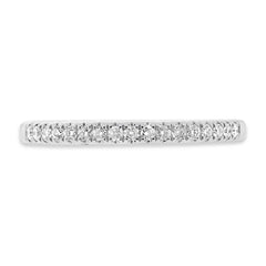 0.17ct 18k White Gold Diamond Lady's Band Size 6.5