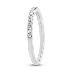 0.17ct 18k White Gold Diamond Lady's Band Size 6.5