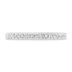 0.22ct 18k White Gold Diamond Lady's Band Size 6.5