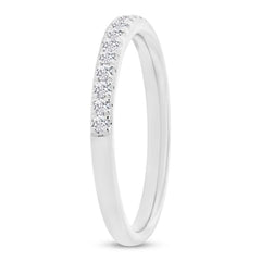 0.22ct 18k White Gold Diamond Lady's Band Size 6.5