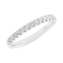0.31ct 18k White Gold Diamond Lady's Band Size 6.5
