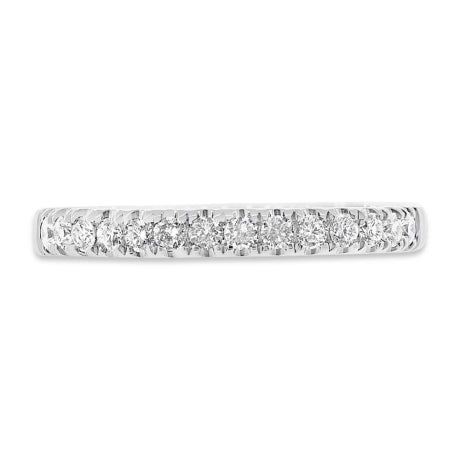 0.31ct 18k White Gold Diamond Lady's Band Size 6.5