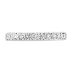 0.31ct 18k White Gold Diamond Lady's Band Size 6.5