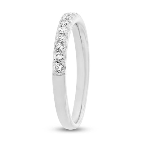 0.31ct 18k White Gold Diamond Lady's Band Size 6.5