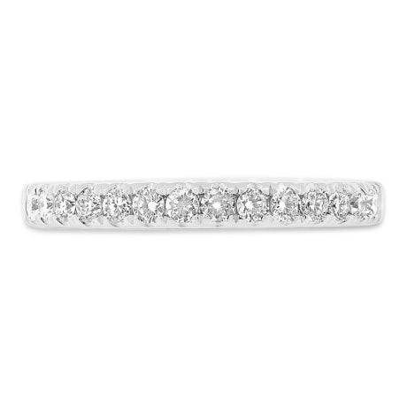 0.37ct 18k White Gold Diamond Lady's Band Size 6.5