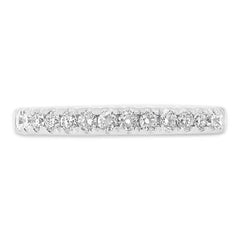 0.37ct 18k White Gold Diamond Lady's Band Size 6.5